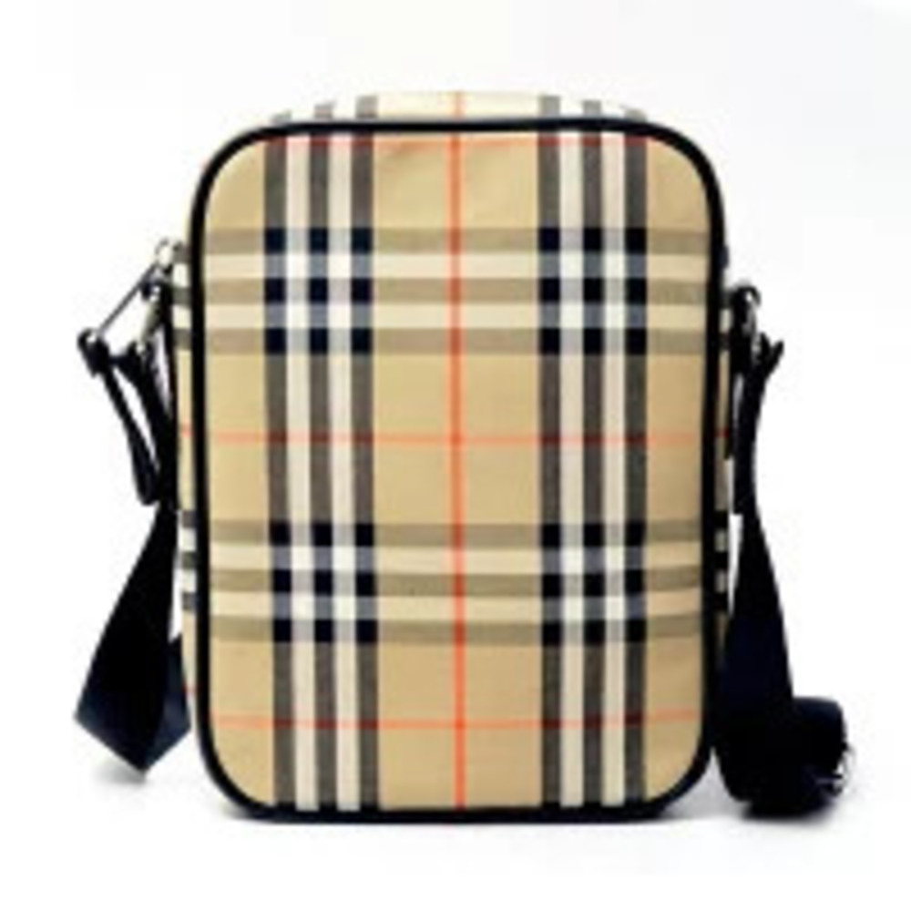 Burberry crossbody canvas beige bag leather check